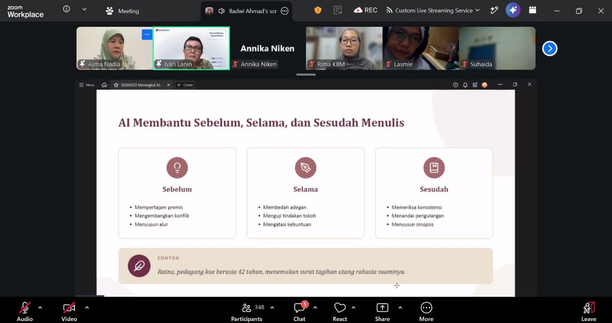 Pemanfaatan Akal Imitasi melalui Rumus TULIS bersama KBM App