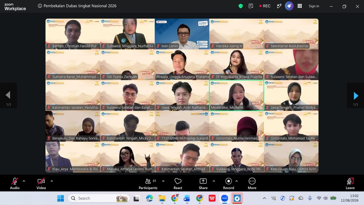 Narabahasa Hadiri Pembekalan Duta Bahasa Tingkat Nasional 2026